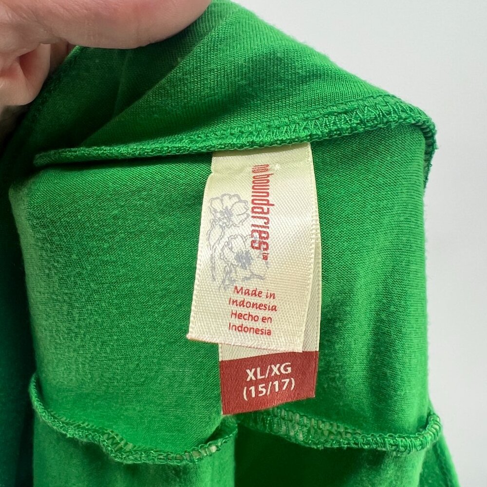 No Boundaries Green Layered Ruffled Pull On Skirt Women's XL - Picture 3 of 3